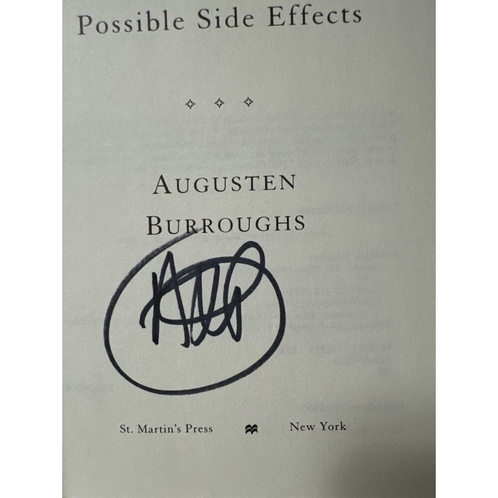 Possible Side Effects by Burroughs Augusten NY St Martins Press 2006 1st Ed HC - Picture 3 of 11
